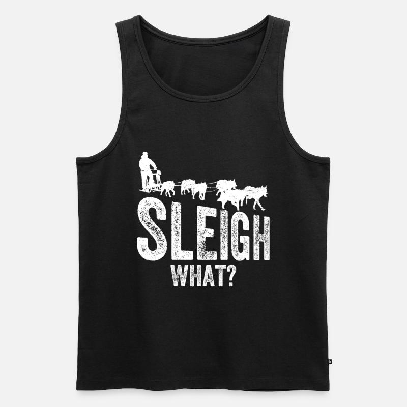 Dog Sledding | Mushing - Männer Premium Bio Tank Top - Schwarz
