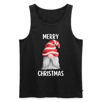 Joyeux Noël Drôle de Chemise de Noël - Débardeur bio Premium Homme - noir - Devant - Michal (187cm)