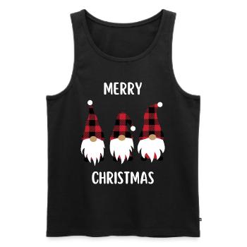 Joyeux Noël Drôle de Chemise de Noël - Débardeur bio Premium Homme - noir - Devant - Michal (187cm)
