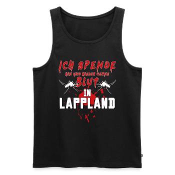 Lustiges Lappland Schweden, Finnland, Norwegen - Männer Premium Bio Tank Top - Schwarz - Vorne - AI Model Male 178 light (178cm)