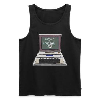 30th birthday vintage 1993 - Men's Premium Organic Tank Top - black - Front - Michal (187cm)