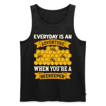 Beekeeping Beekeeping Course Beekeepers' Association Honey Bee Beekeepers - Men's Premium Organic Tank Top - black - Front - AI Model Male 178 light (178cm)