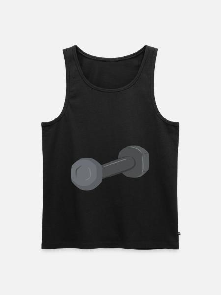 Dumbbell Symbol Dumbbell - Men's Premium Organic Tank Top - black