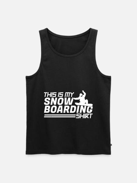 Snowboarding Snowboarder Snowboarden Snowboard - Men's Premium Organic Tank Top - black