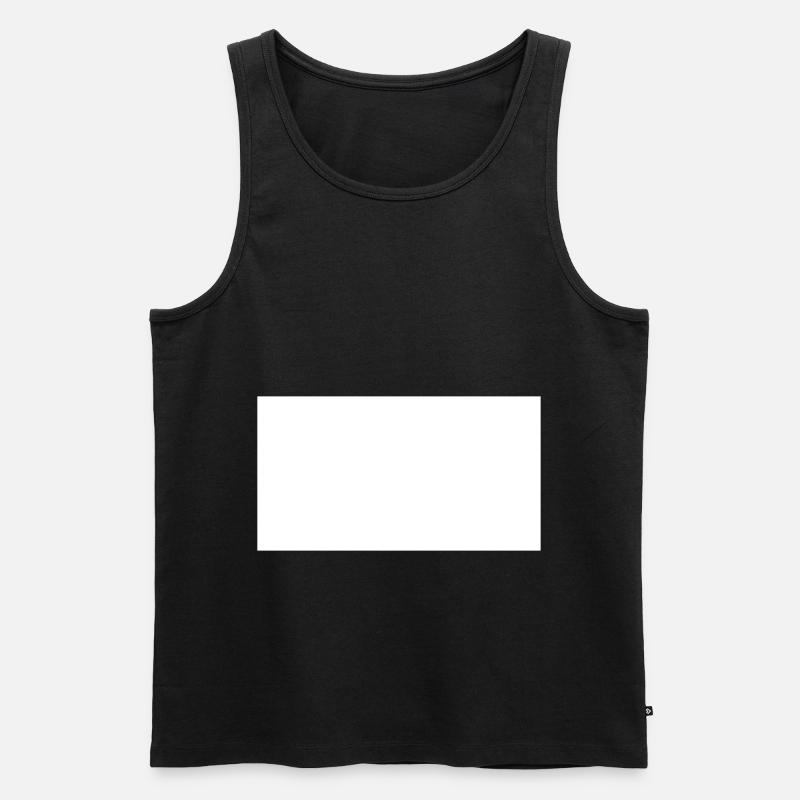 Rechteck - Männer Premium Bio Tank Top - Schwarz