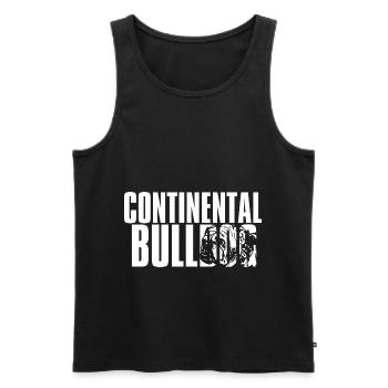 Colorbulls Conti Bulldoggen Continental Bulldogs - Männer Premium Bio Tank Top - Schwarz - Vorne - AI Model Male 178 light (178cm)