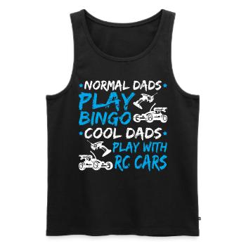 Ferngesteuertes Auto Papa RC Racing - Männer Premium Bio Tank Top - Schwarz - Vorne - Michal (187cm)