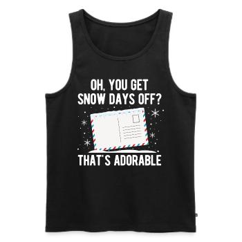 Briefträger Und Paket-Zusteller Für Postboten - Männer Premium Bio Tank Top - Schwarz - Vorne - Michal (187cm)