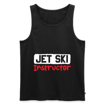 Jet Ski Instructor - Männer Premium Bio Tank Top - Schwarz - Vorne - Michal (187cm)
