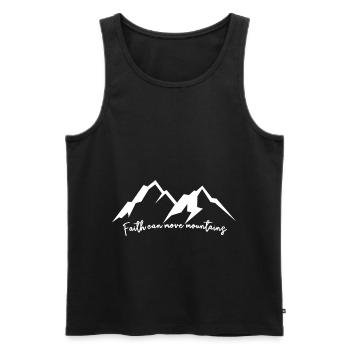 Rockclimbing - Men's Premium Organic Tank Top - black - Front - Michal (187cm)