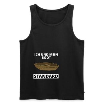 Standard Boot Geschenk - Männer Premium Bio Tank Top - Schwarz - Vorne - Michal (187cm)