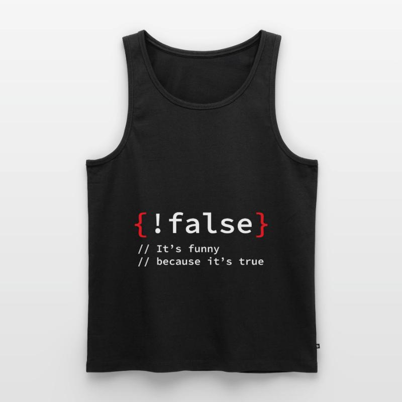 False Programmierer It Informatiker Männer Premium Bio Tank Top