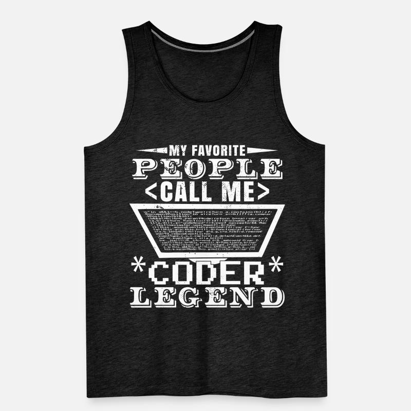 Coder Legend Men's Premium Organic Tank Top