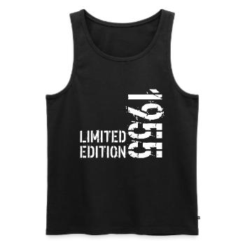 LIMITIERTE EDITION 1955 - Männer Premium Bio Tank Top - Schwarz - Vorne - AI Model Male 178 light (178cm)