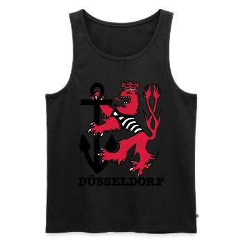Duesseldorf Dusseldorf Düsseldorf Maritim Loewe - Men's Premium Organic Tank Top - black - Front - AI Model Male 178 light (178cm)