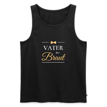 père de la mariée - Débardeur bio Premium Homme - noir - Devant - Michal (187cm)