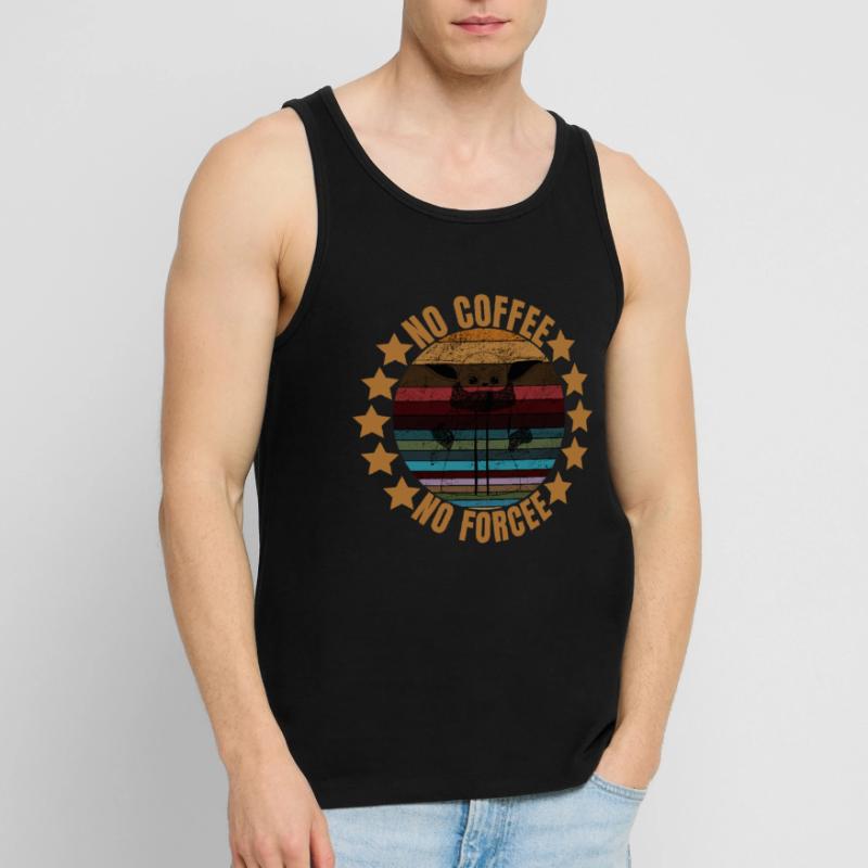 PAS DE CAFÉ PAS DE FORCE PAS DE CAFÉ PAS DE FORCE Débardeur bio Premium Homme