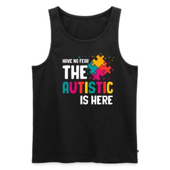Autismus - Männer Premium Bio Tank Top - Schwarz - Vorne - Michal (187cm)