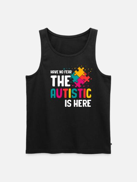 Autism - Men's Premium Organic Tank Top - black