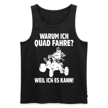 Quadfahrer Geschenkidee Quadfahren Quad ATV - Männer Premium Bio Tank Top - Schwarz - Vorne - AI Model Male 178 light (178cm)