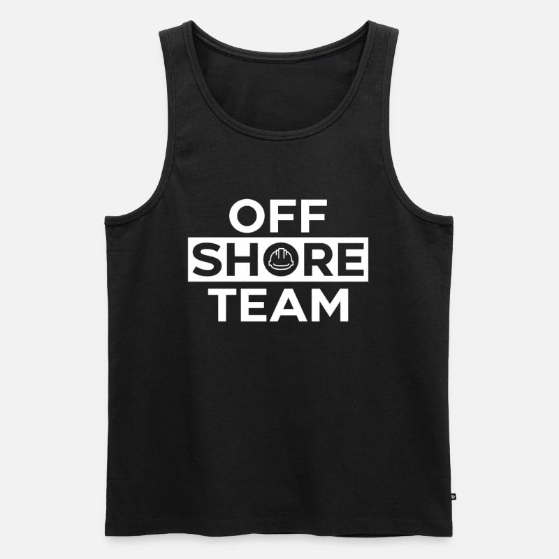 Offshore Team - Männer Premium Bio Tank Top - Schwarz