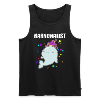Karnewal Karnewalist Karneval Fasnacht Konfetti - Männer Premium Bio Tank Top - Schwarz - Vorne - Michal (187cm)