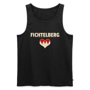 Fichtelberg Dorf Gemeinde Stadt Bayreuth - Männer Premium Bio Tank Top - Schwarz - Vorne - AI Model Male 178 light (178cm)
