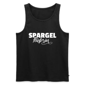Spargelflüsterer Spargelflüsterin Vegan Gemüse - Männer Premium Bio Tank Top - Schwarz - Vorne - AI Model Male 178 light (178cm)