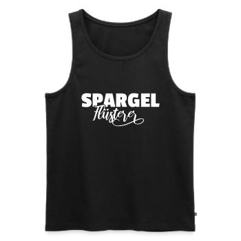 Spargelflüsterer Spargelflüsterin Vegan Gemüse - Männer Premium Bio Tank Top - Schwarz - Vorne - AI Model Male 178 light (178cm)