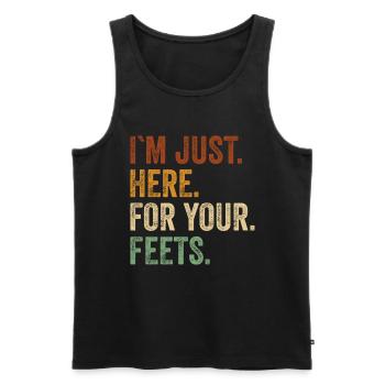 Podologe Fußpflege Pediküre Podologie Geschenke - Männer Premium Bio Tank Top - Schwarz - Vorne - AI Model Male 178 light (178cm)