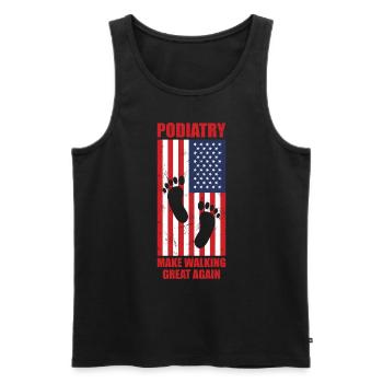 Podologe Fußpflege Pediküre Podologie Geschenke - Männer Premium Bio Tank Top - Schwarz - Vorne - AI Model Male 178 light (178cm)