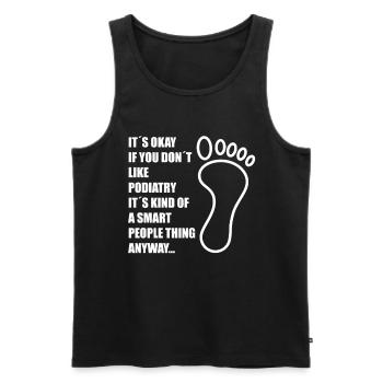 Podologe Fußpflege Pediküre Podologie Geschenke - Männer Premium Bio Tank Top - Schwarz - Vorne - AI Model Male 178 light (178cm)