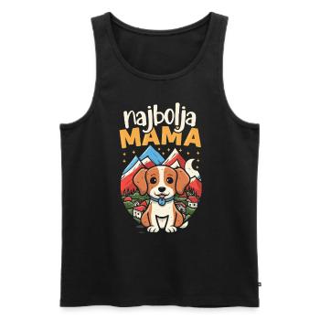 Najbolja maman I meilleur cadeau de fête des mères de maman - Débardeur bio Premium Homme - noir - Devant - Michal (187cm)