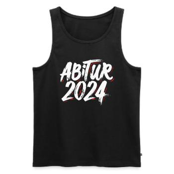Abitur 2024 Abi Studium Abschlussklasse - Männer Premium Bio Tank Top - Schwarz - Vorne - AI Model Male 178 light (178cm)