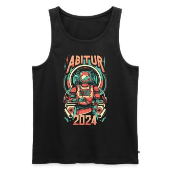 Abitur 2024 Abi Abschlussklasse Astronaut - Männer Premium Bio Tank Top - Schwarz - Vorne - AI Model Male 178 light (178cm)