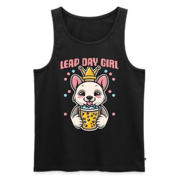 Leap Day Queen 29. Februar Geburtstag - Männer Premium Bio Tank Top - Schwarz - Vorne - Michal (187cm)