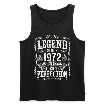 Legend 1972 Vintage Cadeau d’anniversaire - Débardeur bio Premium Homme - noir - Devant - Michal (187cm)