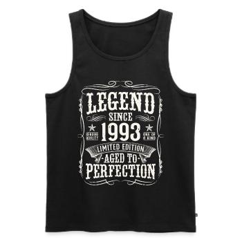 Legend 1993 Vintage Birthday Gift - Men's Premium Organic Tank Top - black - Front - Michal (187cm)