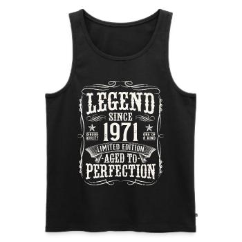 Legend 1971 Vintage Cadeau d’anniversaire - Débardeur bio Premium Homme - noir - Devant - Michal (187cm)