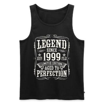 Legend 1999 Vintage Birthday Gift - Men's Premium Organic Tank Top - black - Front - Michal (187cm)
