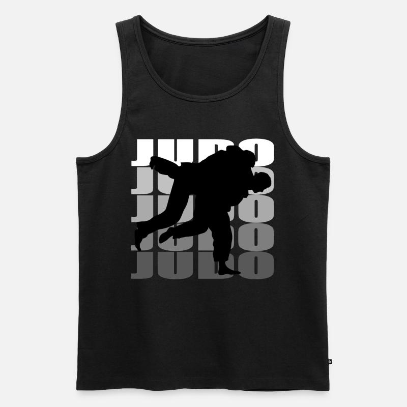 Judo - Männer Premium Bio Tank Top - Schwarz
