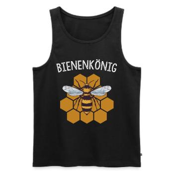 Geschenk für Imker Bienenzüchter Bienen Flüsterer - Männer Premium Bio Tank Top - Schwarz - Vorne - Michal (187cm)