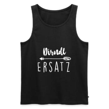 Mei Dirndl is in the wash dirndl replacement & - Men's Premium Organic Tank Top - black - Front - AI Model Male 178 light (178cm)