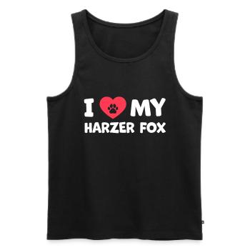 I love my Harzer Fuchs German herding dog gift - Men's Premium Organic Tank Top - black - Front - AI Model Male 178 light (178cm)