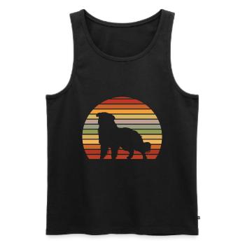 Do Khyi Vintage Grafik Tibetdogge Geschenk - Männer Premium Bio Tank Top - Schwarz - Vorne - Michal (187cm)