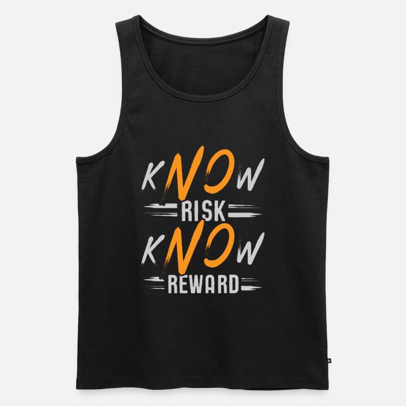 risque kNOw, récompense kNOw - Débardeur bio Premium Homme - noir