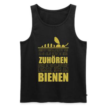 Hobbyimker Imker Bienen Flüsterer Imkern Honig - Männer Premium Bio Tank Top - Schwarz - Vorne - AI Model Male 178 light (178cm)
