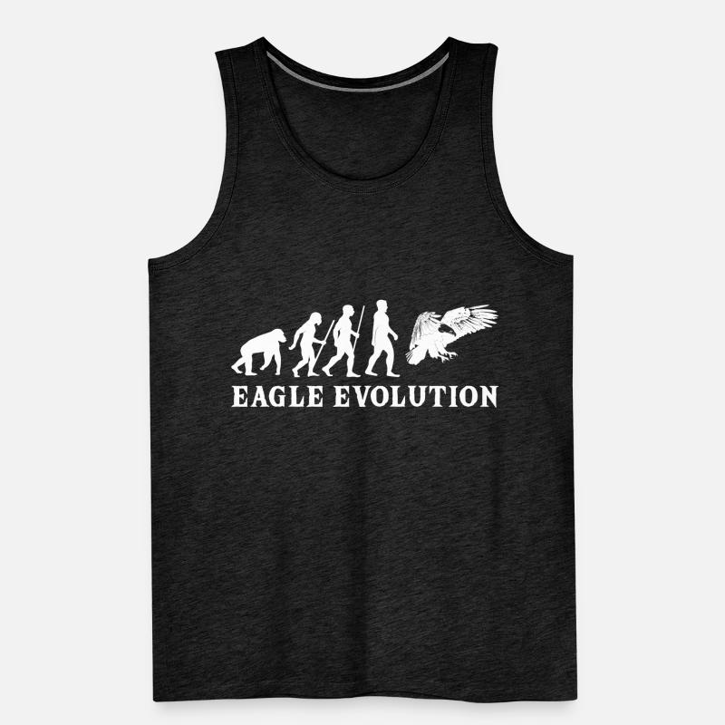 eagle evolution adler greifvogel entwicklung vogel Männer Premium Bio Tank Top