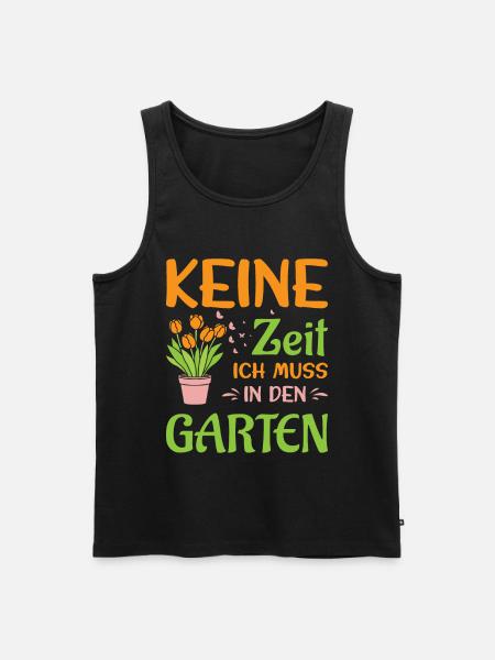 Gärtner Spruch Gärtnerei Hobbygärtner Kleingärtner - Männer Premium Bio Tank Top - Schwarz
