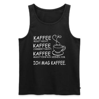 Bürohumor Büro Arbeit Kollege Kollegin Spruch - Männer Premium Bio Tank Top - Schwarz - Vorne - Michal (187cm)